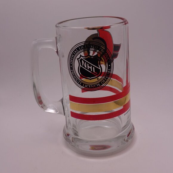 Vintage Cutler Brands and Designs NHL 1992 Ottawa Senators Glass with Handle - Picture 3 of 15